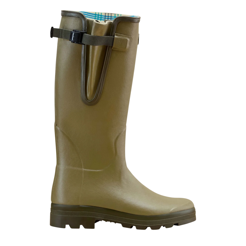 Le Chameau Vierzon Men's Jersey Lined Wellington Boot in Vert Vierzon-1